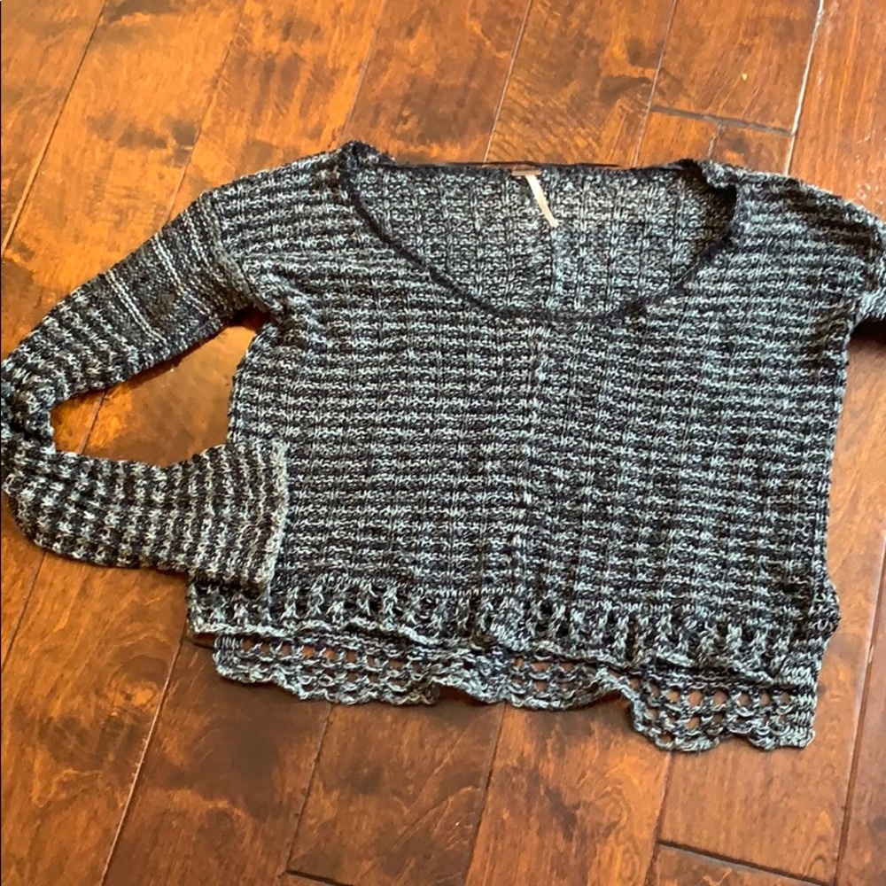 Cropped off the shoulder Free People Sweater